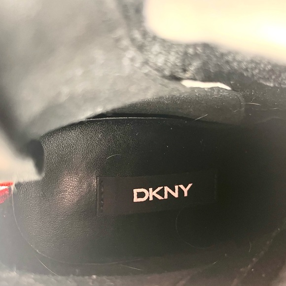 FREE! CLEARANCE DKNY with ANY Purchase Leather/Textile Black High Tops NWOT - Picture 12 of 13